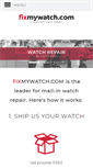 Mobile Screenshot of fixmywatch.com